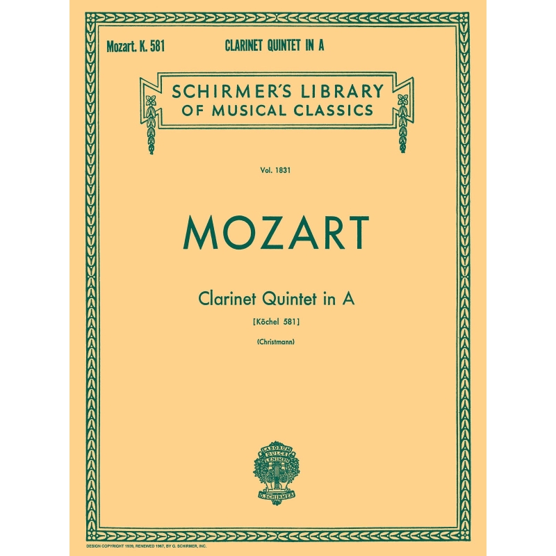 Mozart, Wolfgang Amadeus - Clarinet Quintet in A, K.581