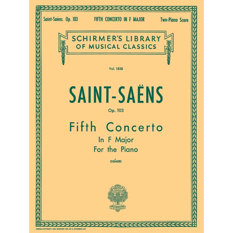 Saint-Saëns, Camille - Concerto No. 5 in F, Op. 103