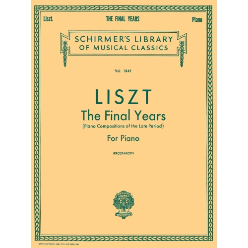Liszt, Franz - Final Years