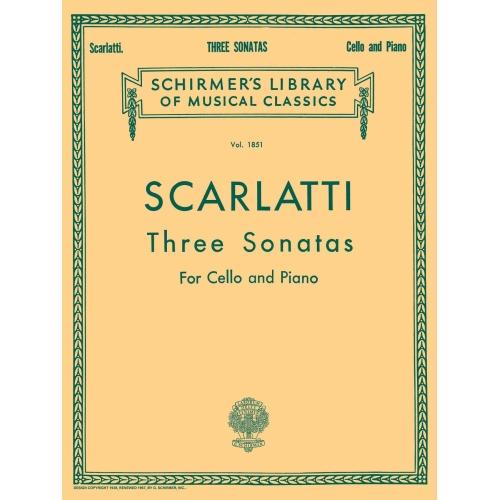 Scarlatti, Alessandro - Three Cello Sonatas