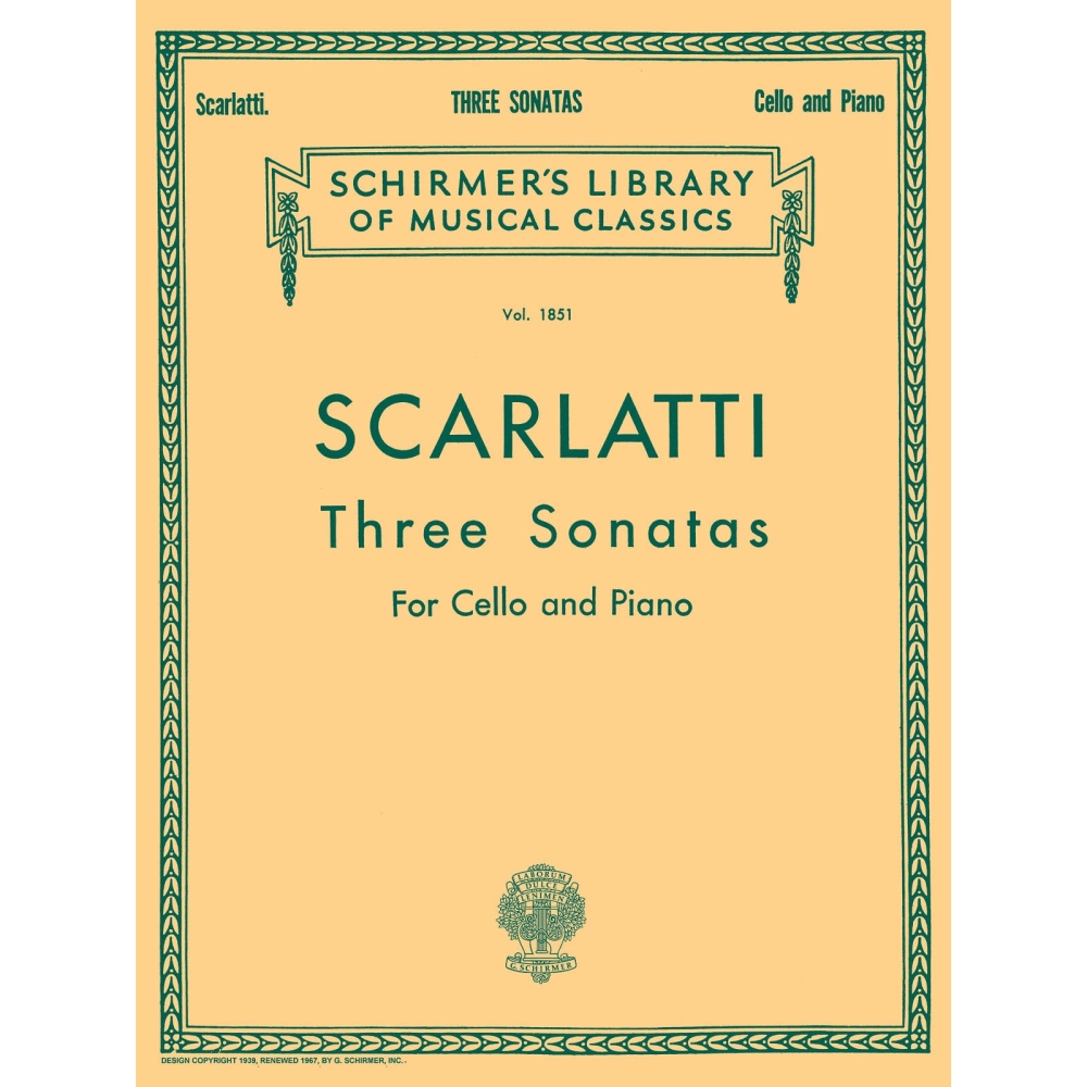 Scarlatti, Alessandro - Three Cello Sonatas