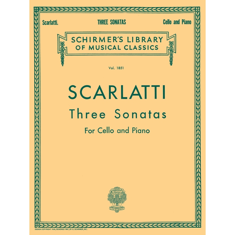 Scarlatti, Alessandro - Three Cello Sonatas