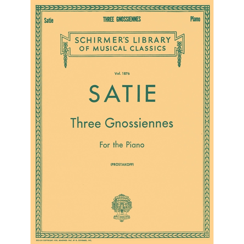 Satie, Erik - 3 Gnossiennes