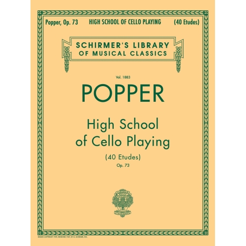 Popper, David - High School of Cello Playing (40 Etudes), Op. 73