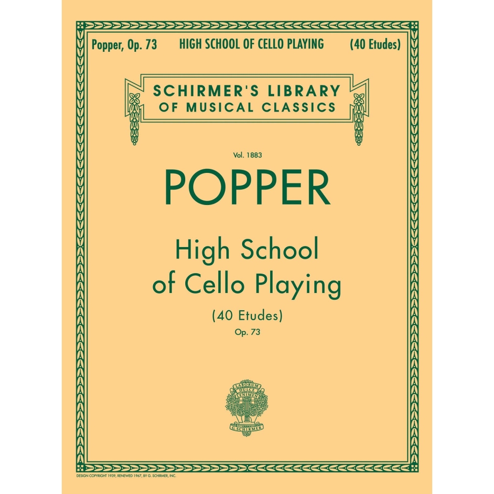 Popper, David - High School of Cello Playing (40 Etudes), Op. 73