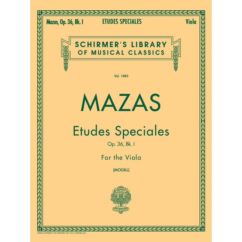 Mazas, Jacques-Féréol - Etudes Speciales, Op. 36 - Book 1