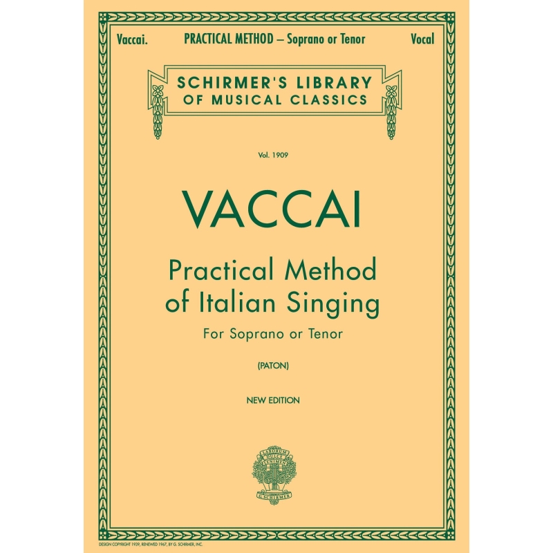 Vaccai, Nicola - Practical Method of Italian Singing