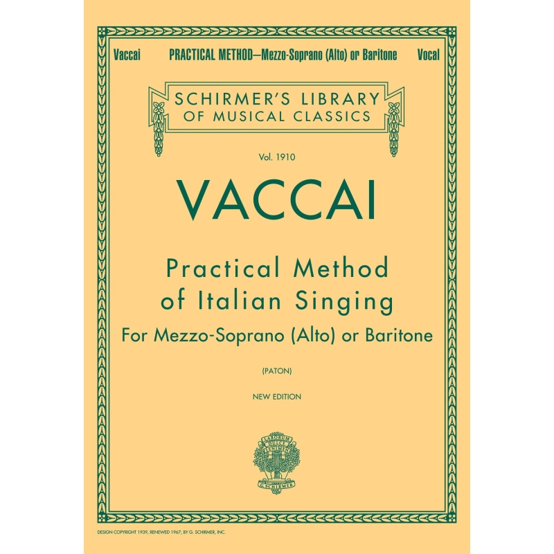 Vaccai, Nicola - Practical Method of Italian Singing