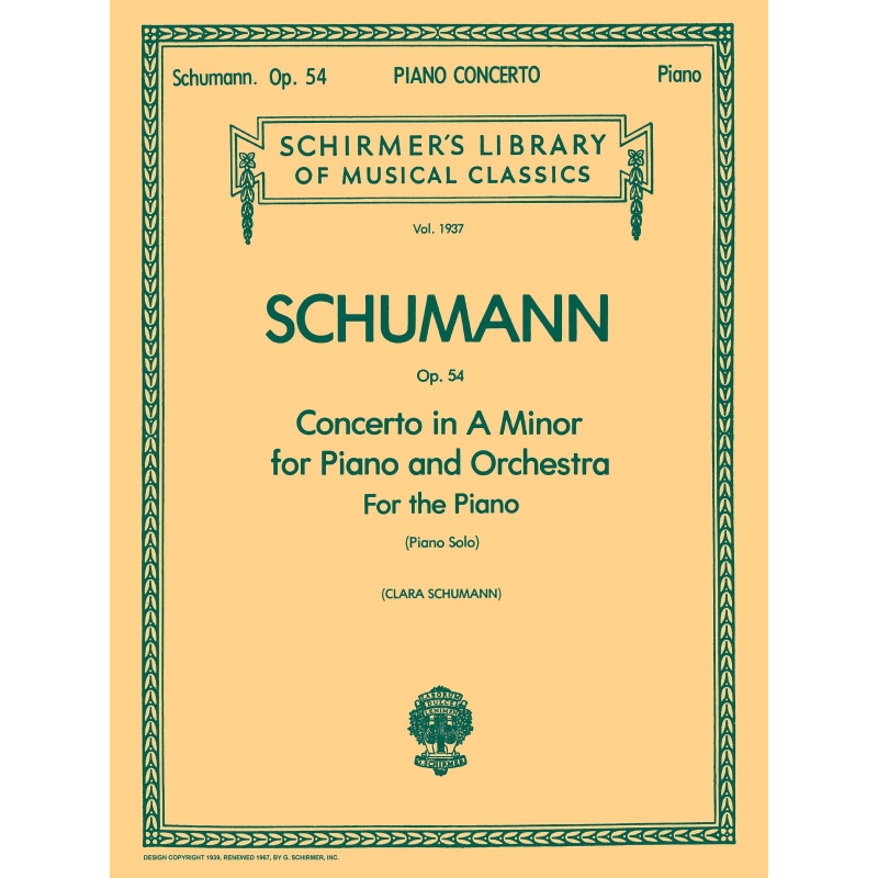 Schumann, Robert - Piano Concerto In A Minor Op.54