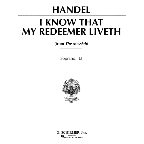 Händel, G. F - I Know That My Redeemer Liveth (from Messiah)