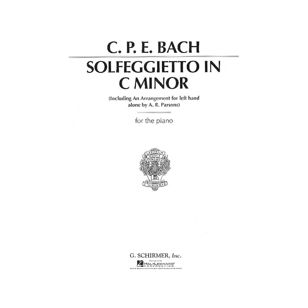 Bach, Carl Philipp Emanuel - Solfeggietto in C Minor