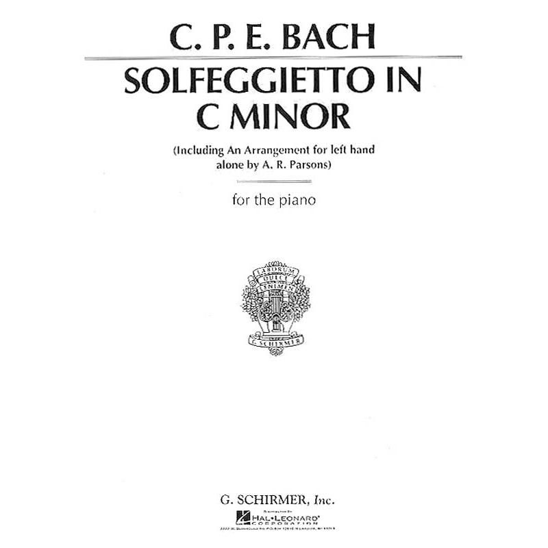 Bach, Carl Philipp Emanuel - Solfeggietto in C Minor