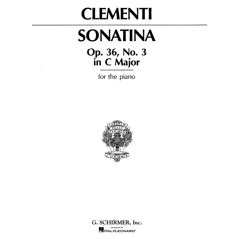 Clementi, Muzio - Sonatina in C Major, Op. 36, No. 3