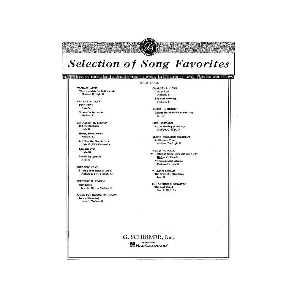 Purcell, Henry - I Attempt from Love's Sickness to Fly