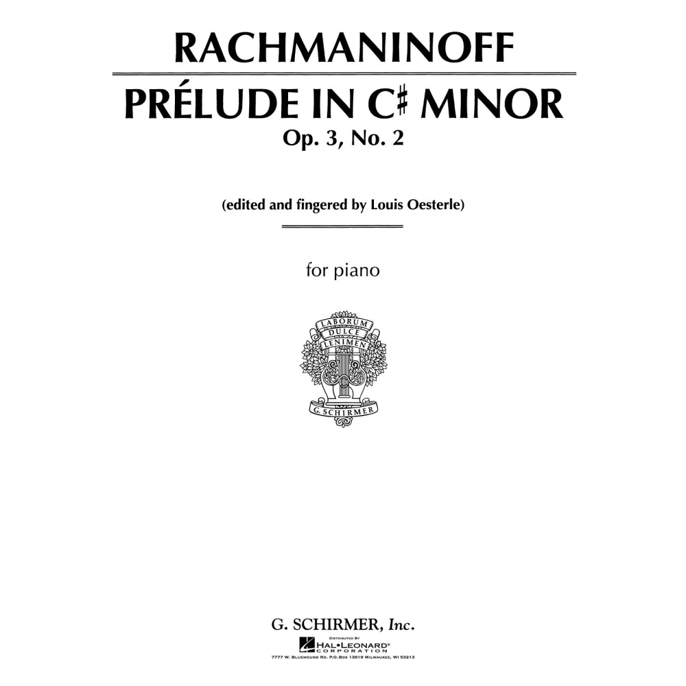 Rachmaninov, Sergei - Prelude in C-sharp Minor, Op. 3, No. 2