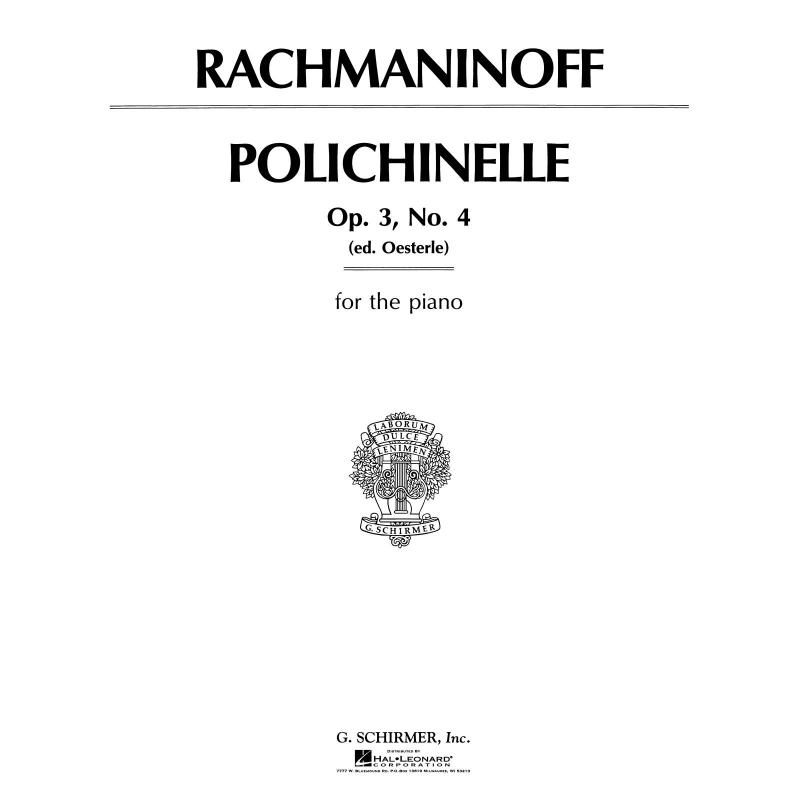 Rachmaninov, Sergei - Polichinelle, Op. 3, No. 4