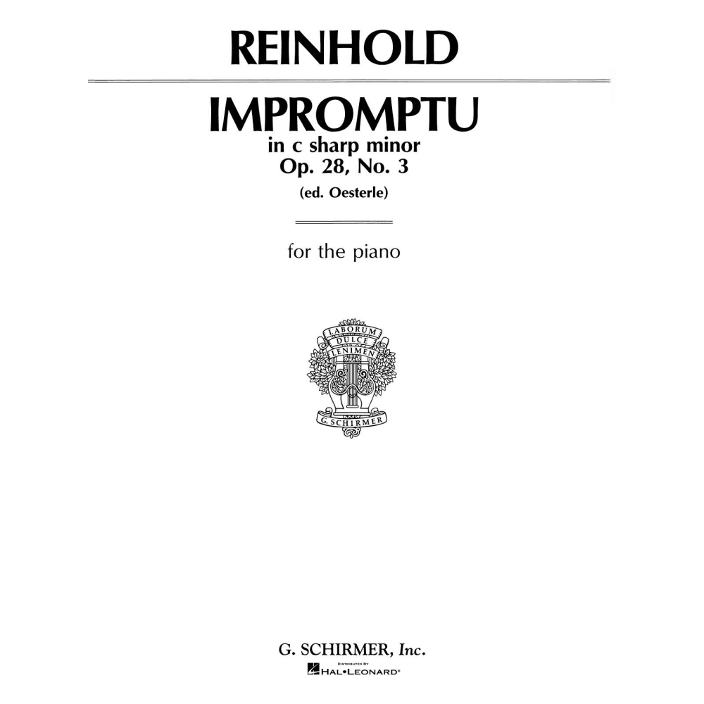 Reinhold, Hugo - Impromptu, Op. 28, No. 3 in C-sharp