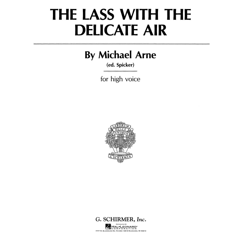 Arne, Thomas Augustine - The Lass with the Delicate Air