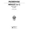 Paderewski, Ignacy Jan - Menuet in G, Op. 14, No. 1