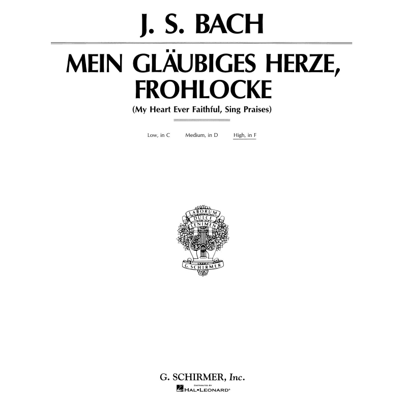 Bach, J.S - My Heart Ever Faithful (Mein glaubiges herze)