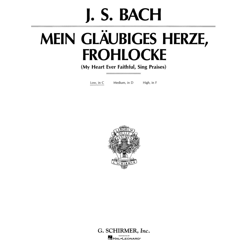 Bach, J.S - My Heart Ever Faithful (Mein glaubiges herze)