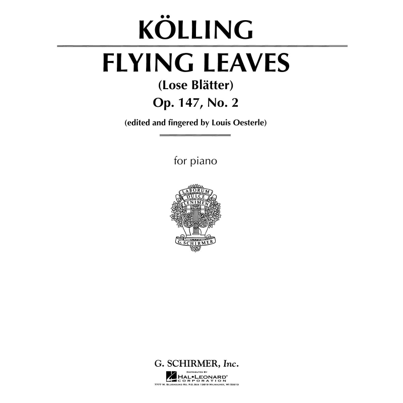 Kölling, Carl - Flying Leaves, Op. 147 (Allegro Molto in A Minor)