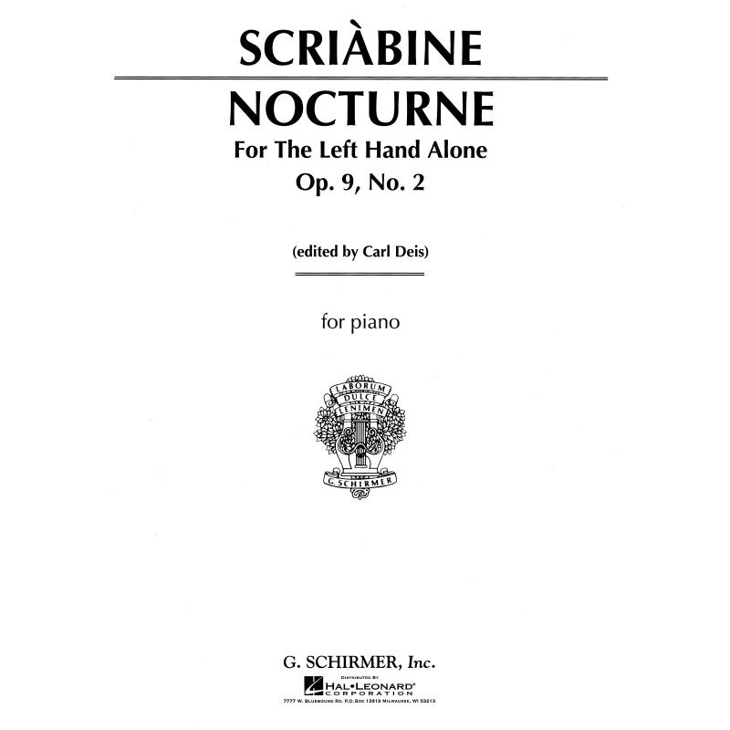 Scriabin, Alexander - Nocturne for the Left Hand