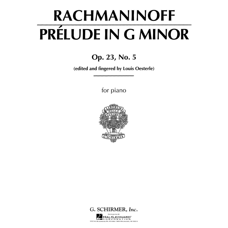 Rachmaninov, Sergei - Prelude in G Minor, Op. 23, No. 5