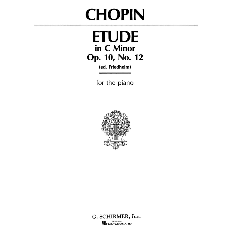 Chopin, Frédéric - Etude In C Minor Op.10 No.12