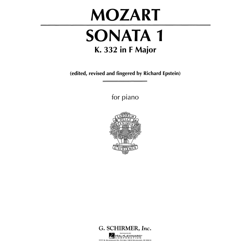 Mozart, Wolfgang Amadeus - Sonata No. 12 in F