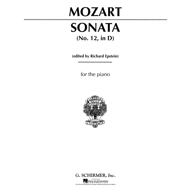 Mozart, Wolfgang Amadeus - Sonata No. 12 in D Major K311