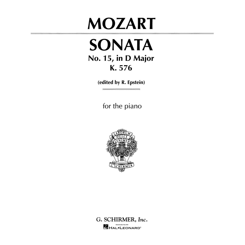 Mozart, Wolfgang Amadeus - Sonata No. 15 in D Major K576