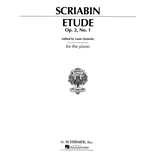 Scriabin, Alexander - Etude...