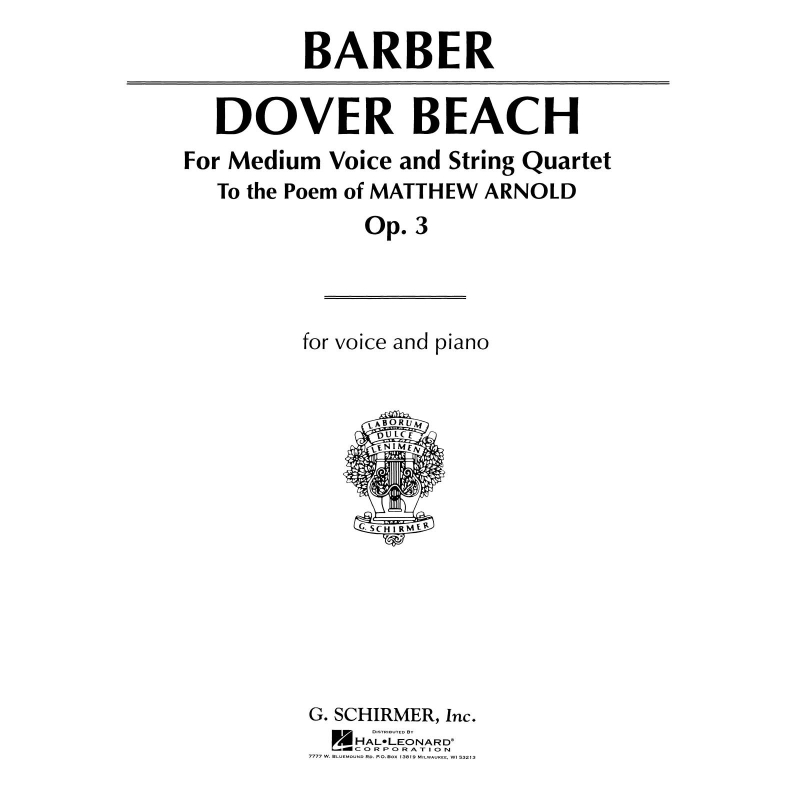 Barber, Samuel - Dover Beach Op.3