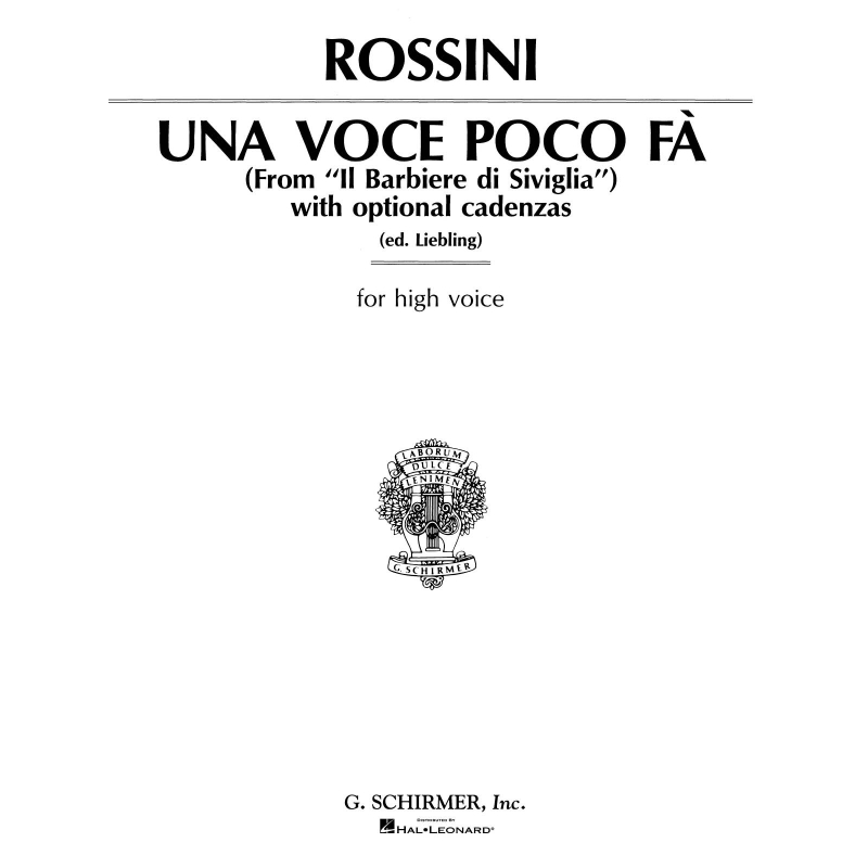 Rossini, Gioachino - Una voce poco fa (from Il barbiere di Siviglia)