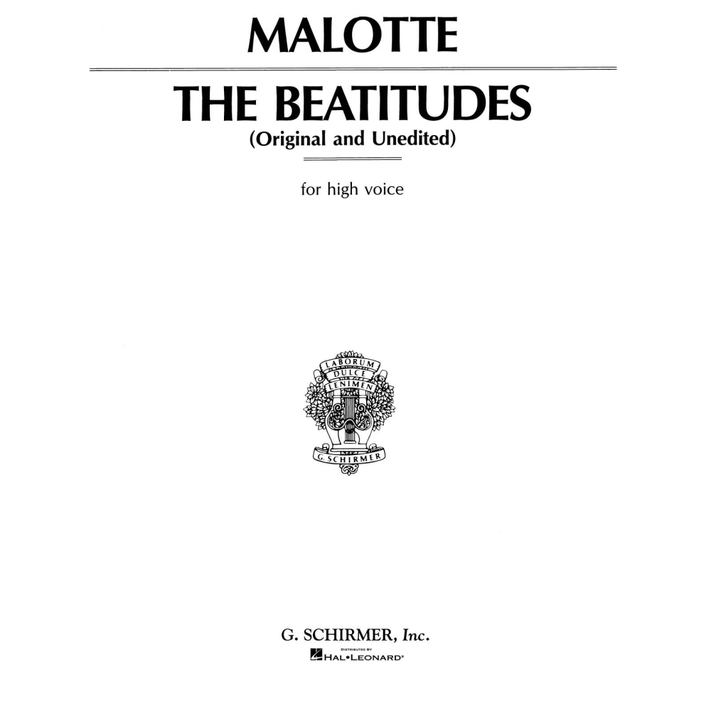 Albert Hay Malotte: The Beatitudes (High Voice)