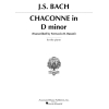 Bach, J.S - Chaconne In D Minor