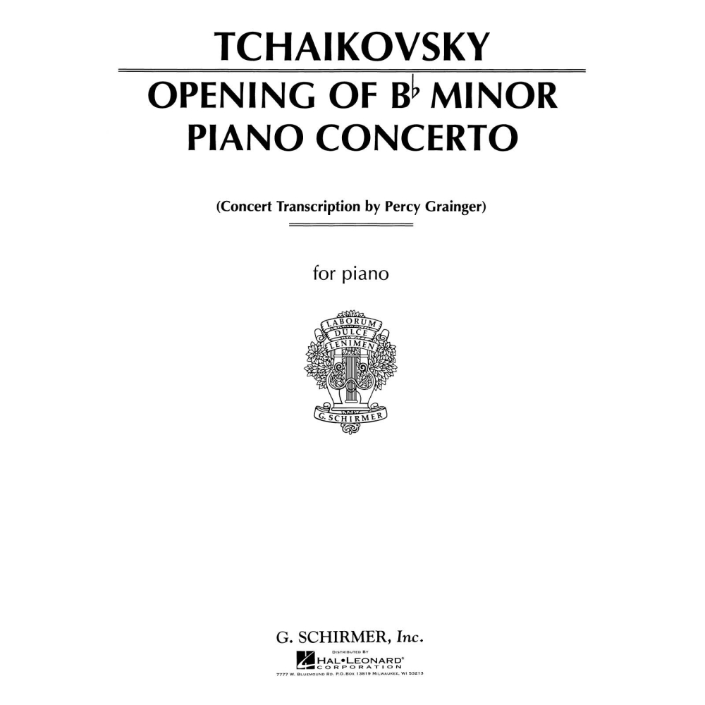 Tchaikovsky, Pyotr Ilyich - Piano Concerto In B Flat Minor