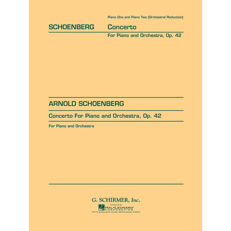 Schönberg, Arnold - Concerto, Op. 42