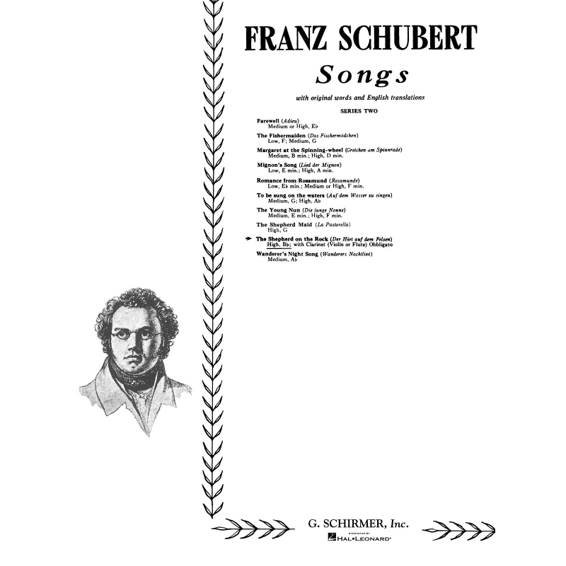 Schubert, Franz - Shepherd On The Rock