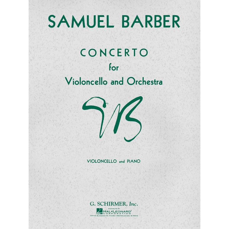 Barber, Samuel - Concerto Op. 22 For Violoncello And Orchestra