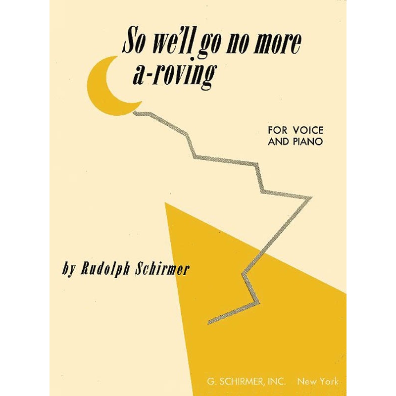 Schirmer, Rudolph - So We Ll Go No More Vo/Pno A Roving