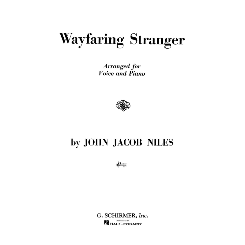 Niles, John Jacob - Wayfaring Stranger