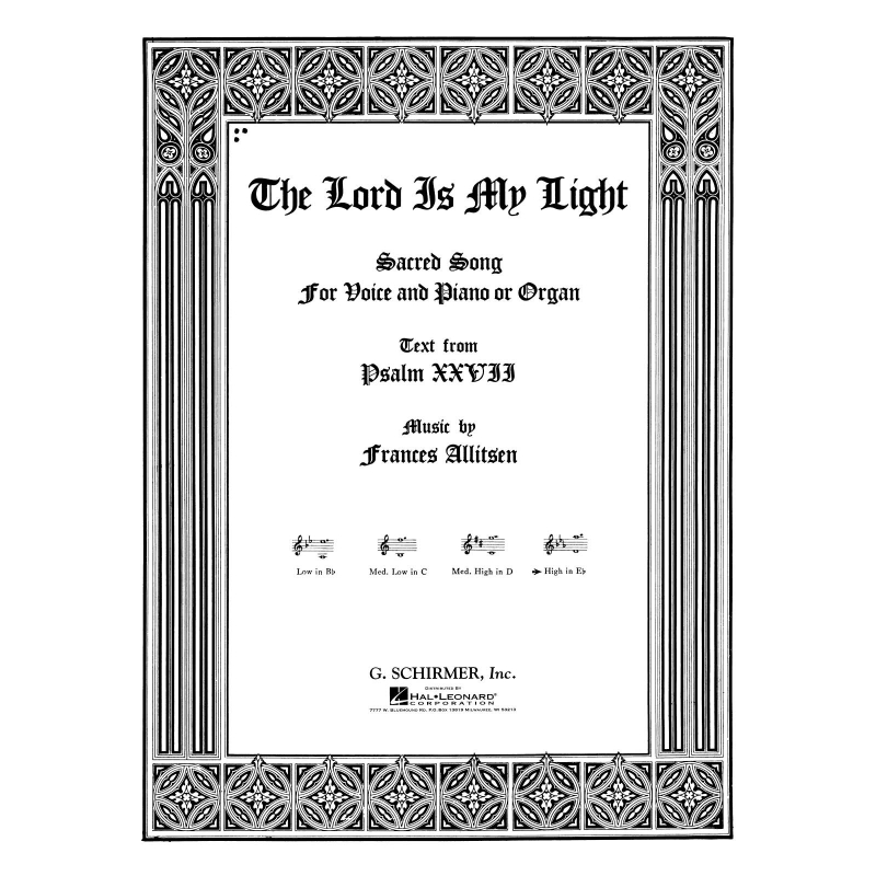 Allitsen, Frances - The Lord Is My Light