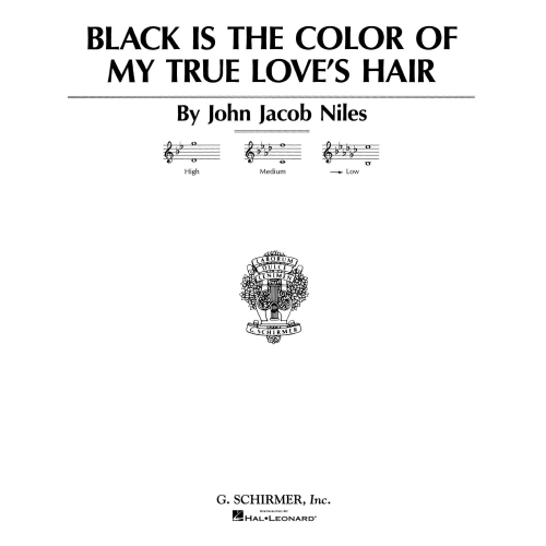 J.J. Niles: Black Is The Color Of My True Loves Hair (Low Voice)
