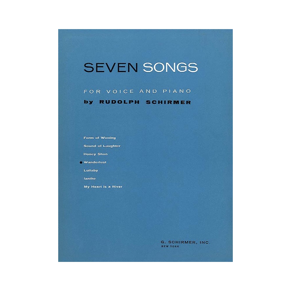 Schirmer, Rudolph - Wanderlust Vo/Pno 7 Songs