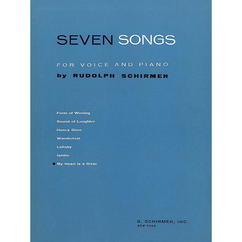 Schirmer, Rudolph - My Heart Is A River Vo/Pno