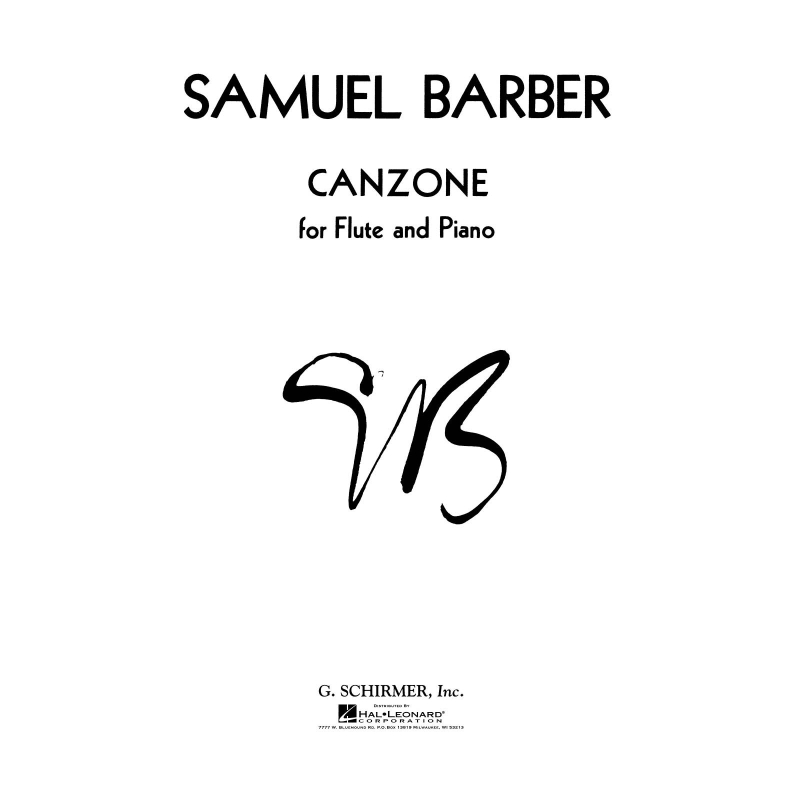 Samuel Barber: Canzone (Flute/Piano)