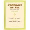 Thomson, Virgil - Portrait of F.B. (Frances Blood)