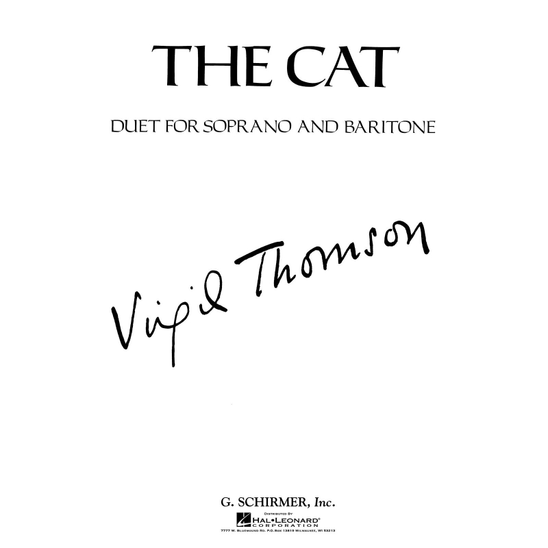 Thomson, Virgil - The Cat